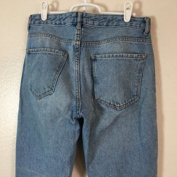 Forever 21 Jeans Blue Denim Women’s Size 28 Mid Rise Cropped Ankle 30x26.5 - Picture 7 of 8